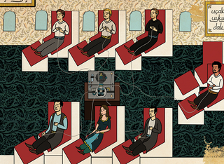 Illustration for article titled Famous science fiction movies, depicted as 16th century Ottoman paintings